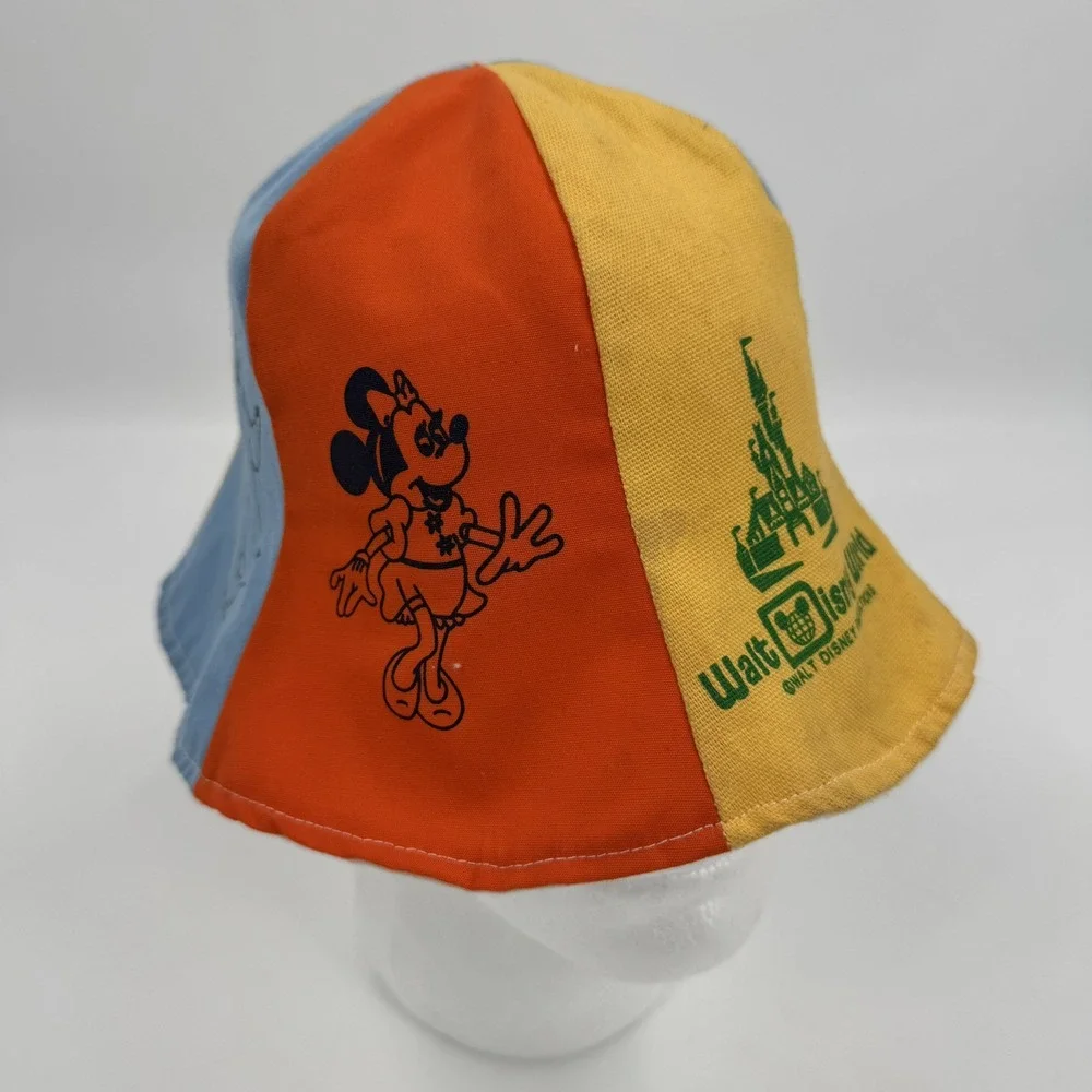 Walt Disney World Productions VINTAGE Bucket Beach Bell Hat Mickey Mouse‎ 1970's